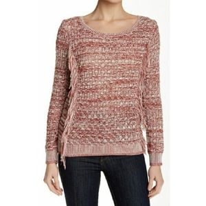 Melrose and Market Fringe Sweater